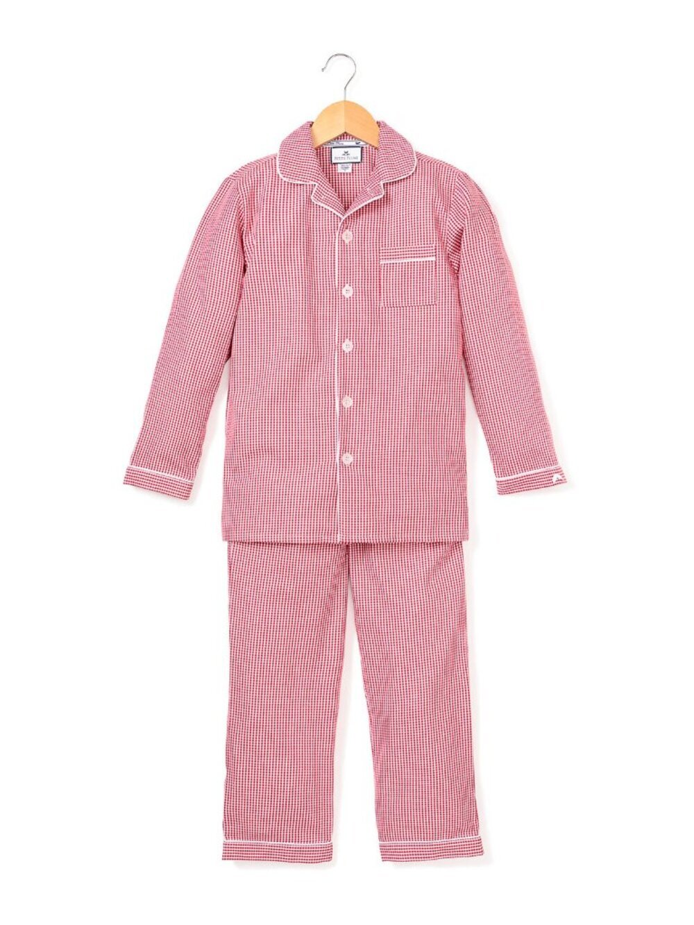 Petite Plume Unisex Red Mini Gingham Flannel Pajama Set, 2T NWT